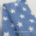 super soft White star blue cosy socks